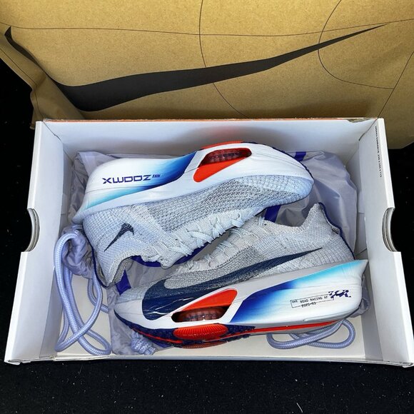 NEW Nike Air Zoom Alphafly Next% 3 Grey Blue Void  FD8315-001 Women Size 7 - Picture 7 of 7